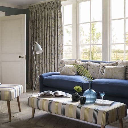 Clarke & Clarke Richmond in Teal/Acacia
