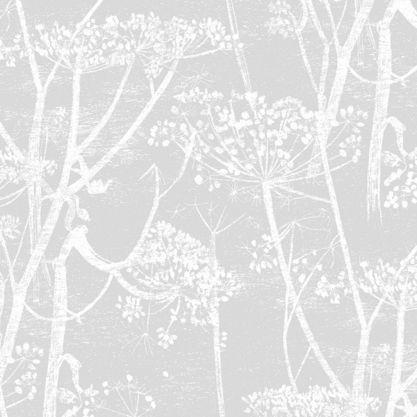 Cole and Son Cow Parsley Linen Fabric in Soft Grey F111/5021