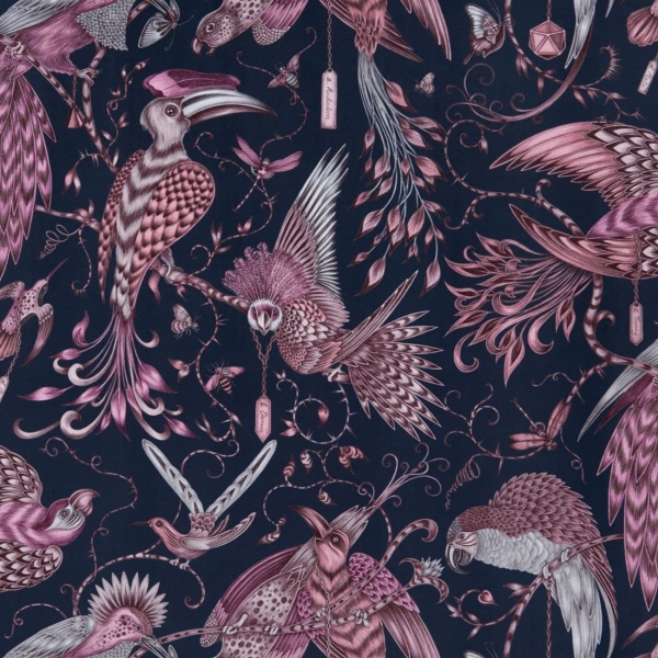 Emma Shipley Audubon Velvet in Pink