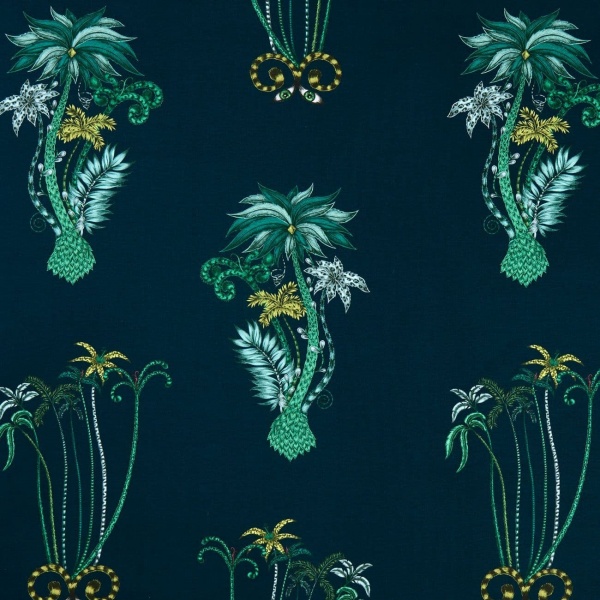 Emma Shipley Jungle Palms Wallpaper in Navy