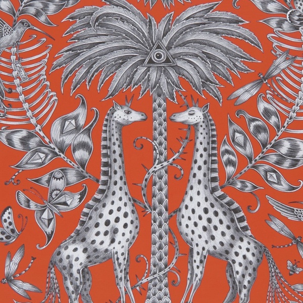 Emma Shipley Kruger Wallpaper in Flame