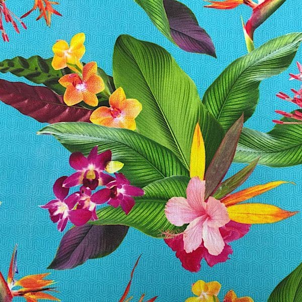 Exotic Garden Outdoor Fabric in Blue