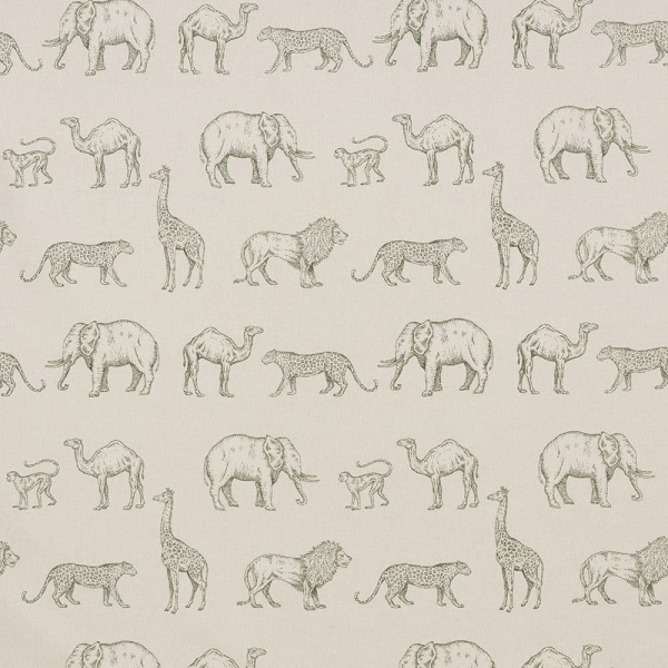 Iliv Prairie Animals Fabric  in Forest