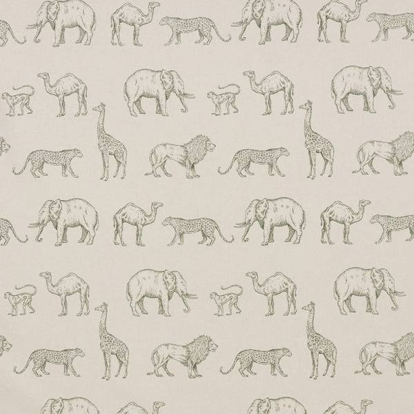 Iliv Prairie Animals Fabric  in Forest