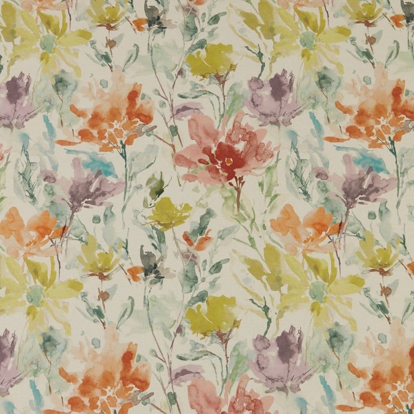 Iliv  Water Meadow Fabric  in Clementine