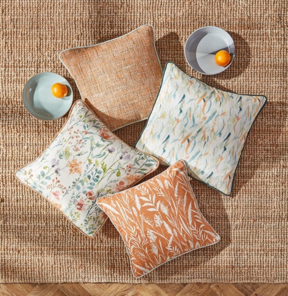 Iliv Wild Grasses Fabric in Clementine
