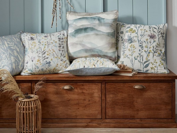 Iliv Wild Grasses Fabric in Cornflower