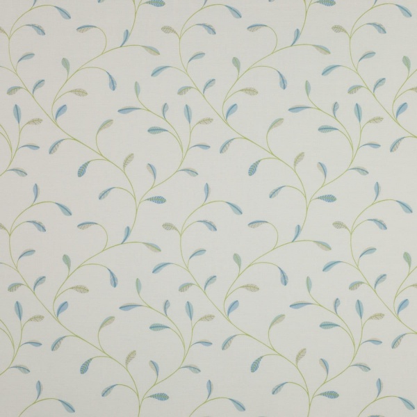 Jane Churchill Oriana Fabric in Aqua. 1.6 metres.