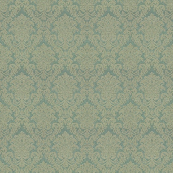 Jim Dickens Berrington Damask Fabric in Periwinkle. 1.4 mts