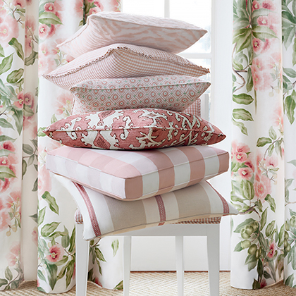 Anna French Camellia Garden Linen in Soft Gold