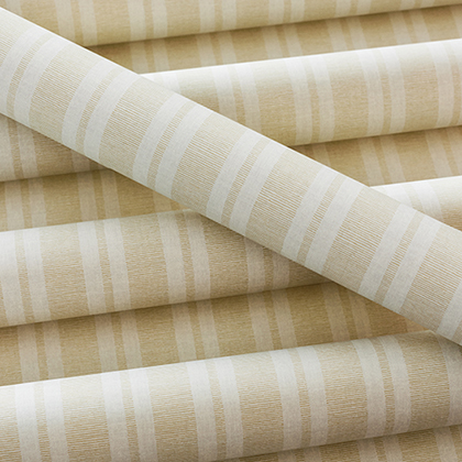 Anna French Ryland Stripe Wallpaper in Soft Gold