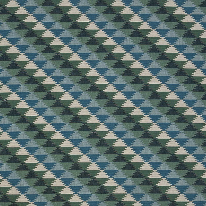 Kit Kemp Buzy Lizzie Fabric in Aqua