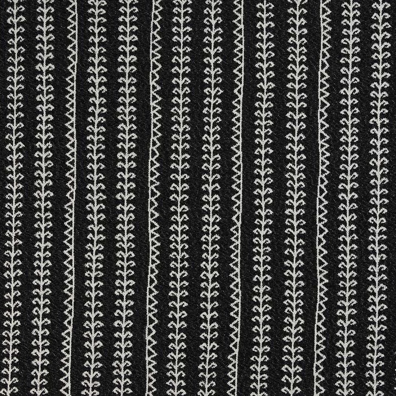 Kit Kemp Little Weed Fabric in Charcoal