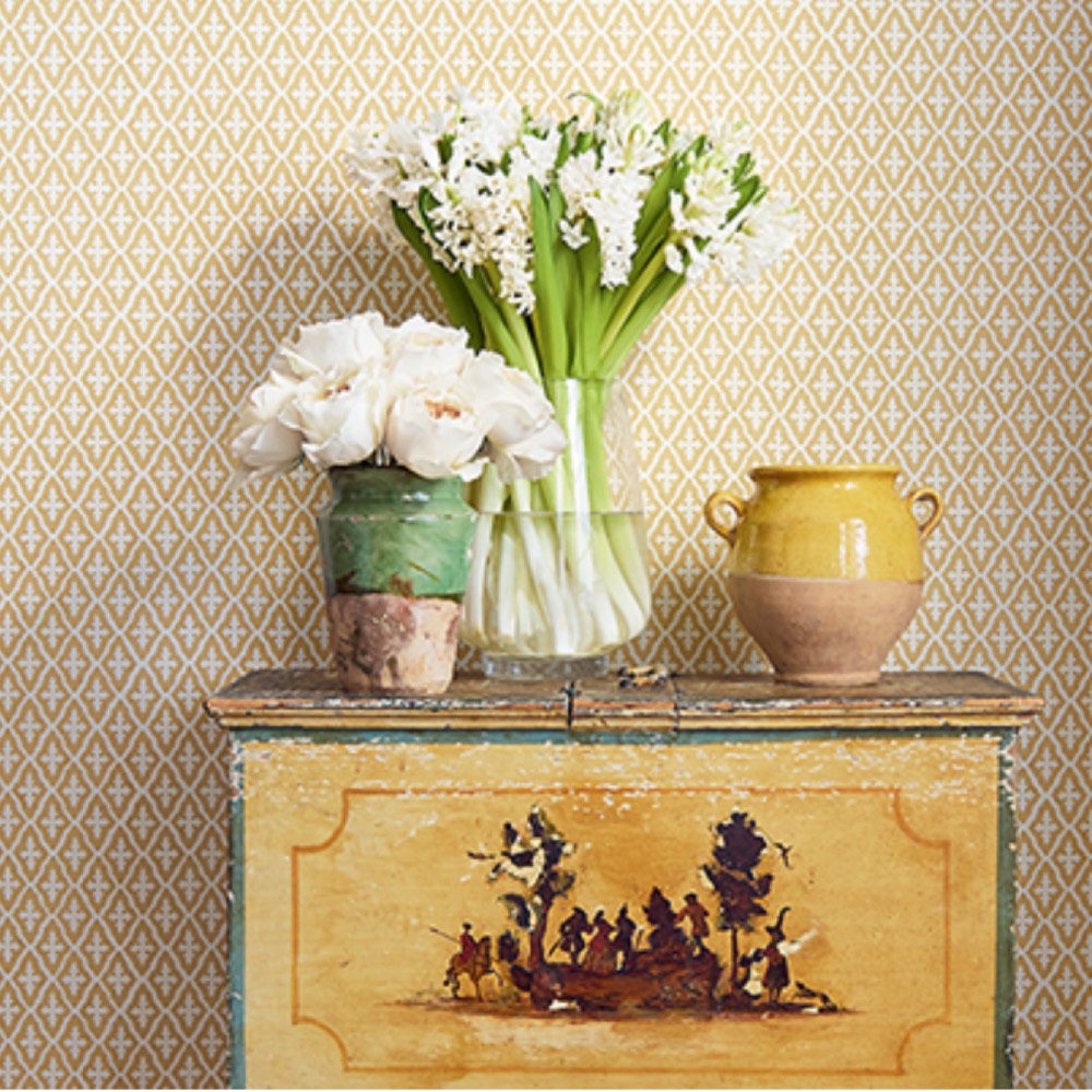 Anna French Lindsey Wallpaper in Green