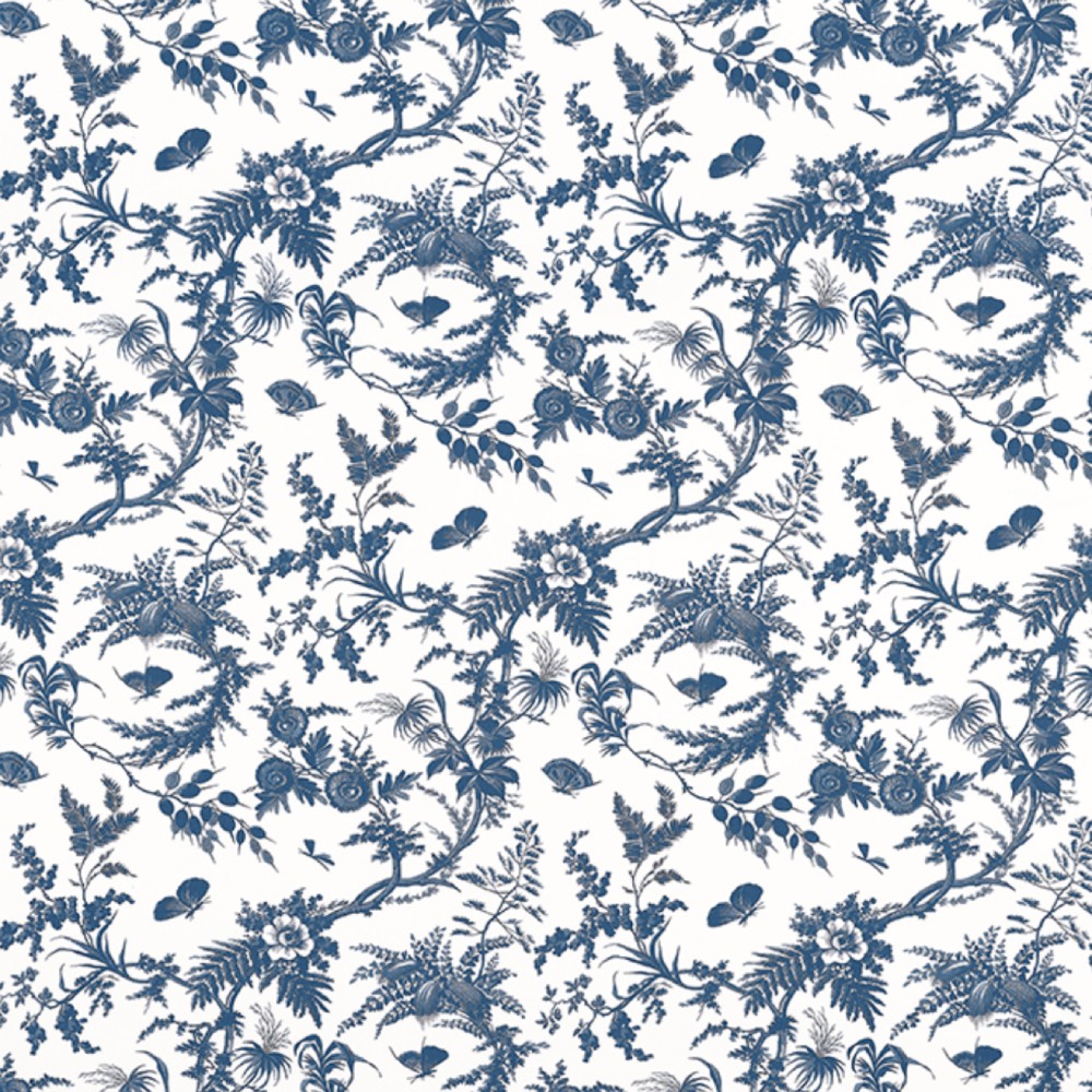 Anna French Newlands Toile Fabric in Blue