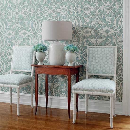 Anna French Elwood Wallpaper in Robins Egg