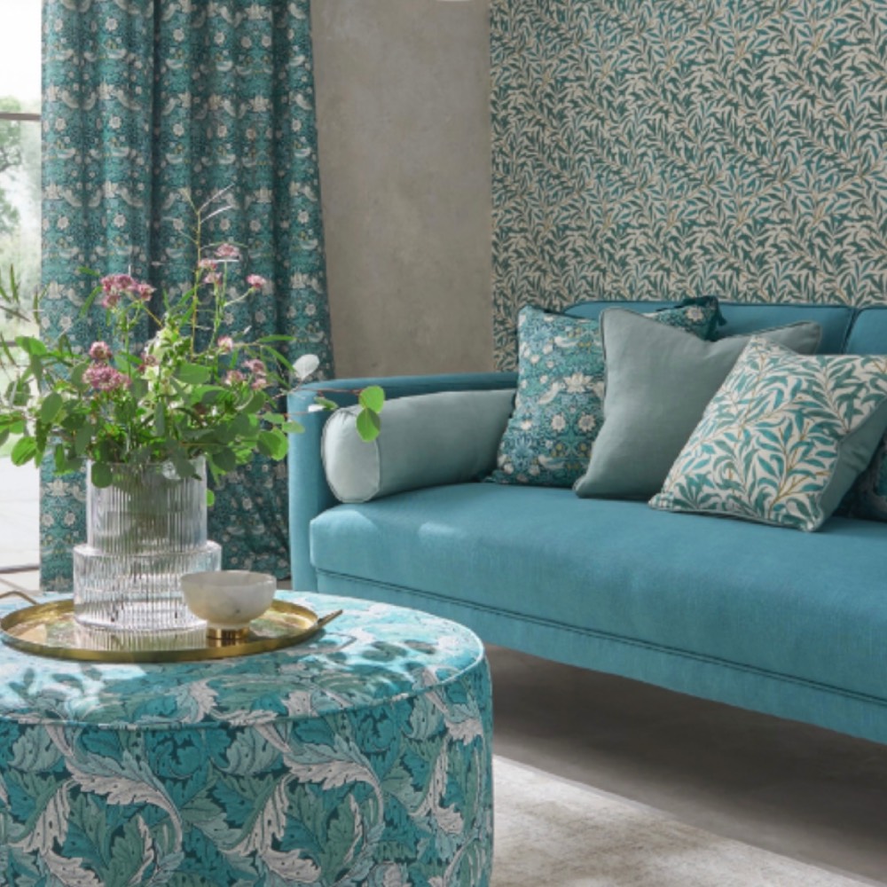 Clarke & Clarke Willow Boughs Wallpaper in Denim
