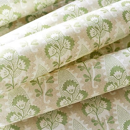 Anna French Cornwall Wallpaper in Green and Beige (6)