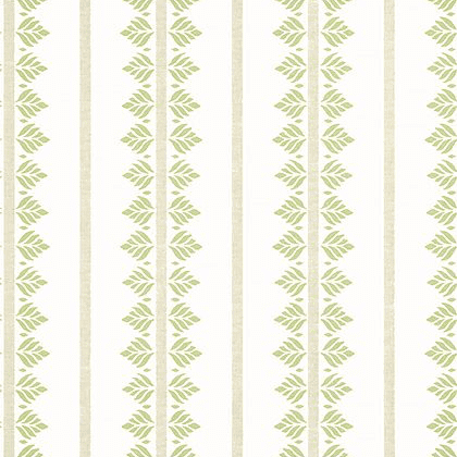 Anna French Fern Stripe Wallpaper in Green