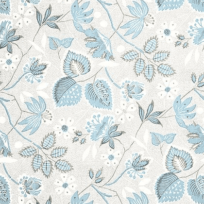 Anna French Indienne Hazel Wallpaper in Spa Blue