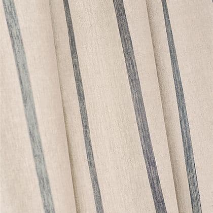 Anna French Sailing Stripe Linen in Beige and White