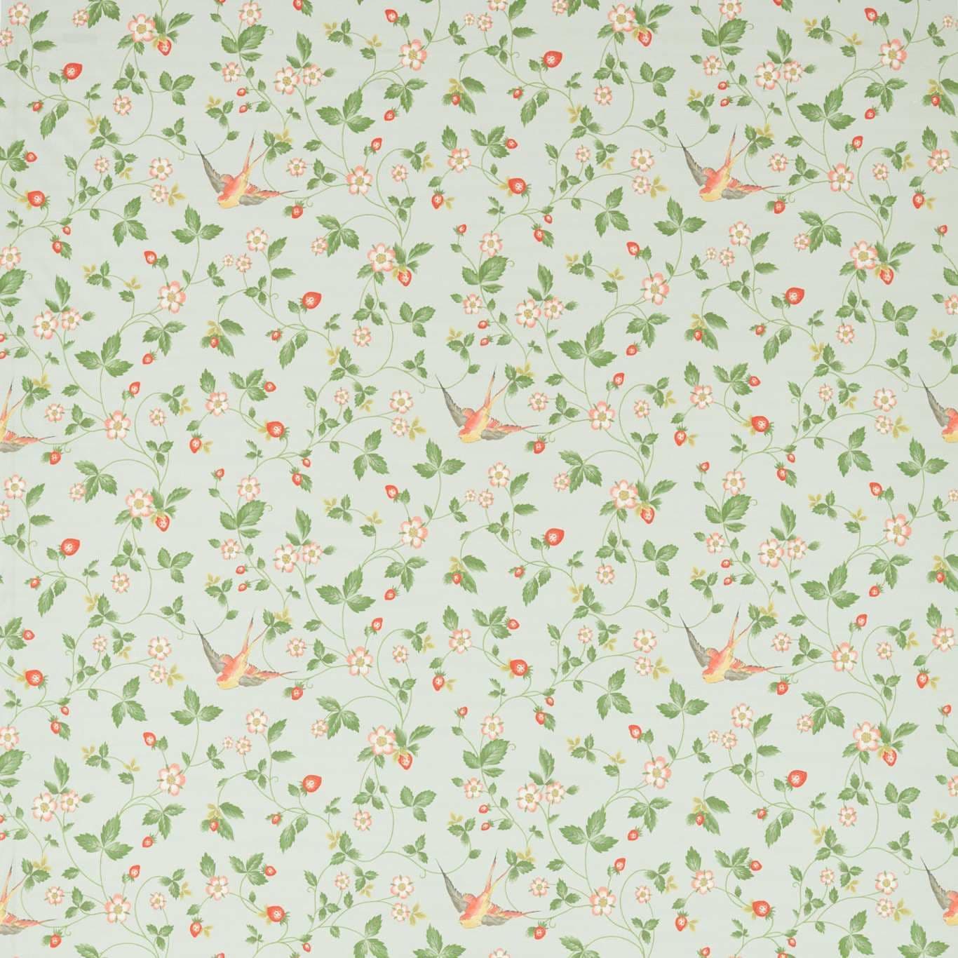 Clarke and Clarke Wild Strawberry Fabric in Dove