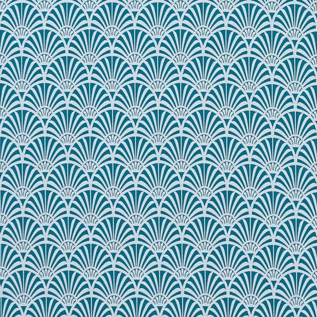 Clarke and Clarke  Zellige Fabric in Teal