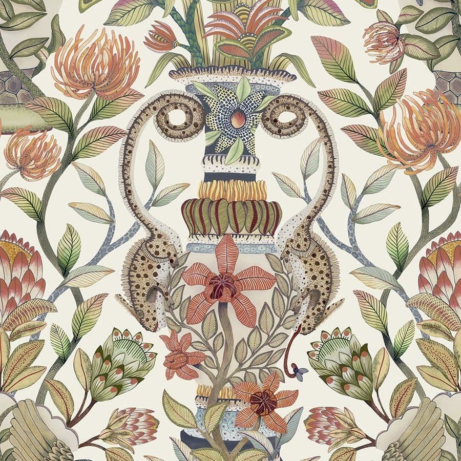 Cole & Son Protea Garden Silk Wallpaper 119/10045 norfolktextiles.co.uk