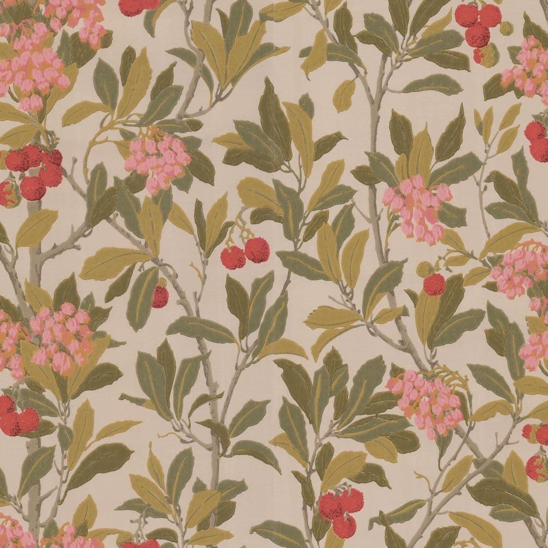 Cole & Son Strawberry Tree Wallpaper 100/10047 norfolktextiles.co.uk