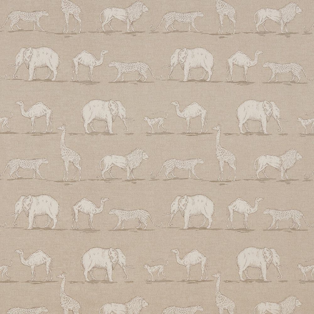 Iliv Prairie Animals Fabric  in Linen