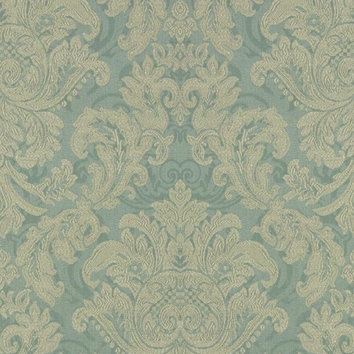 Jim Dickens Berrington Damask Fabric in Periwinkle. 1.4 mts