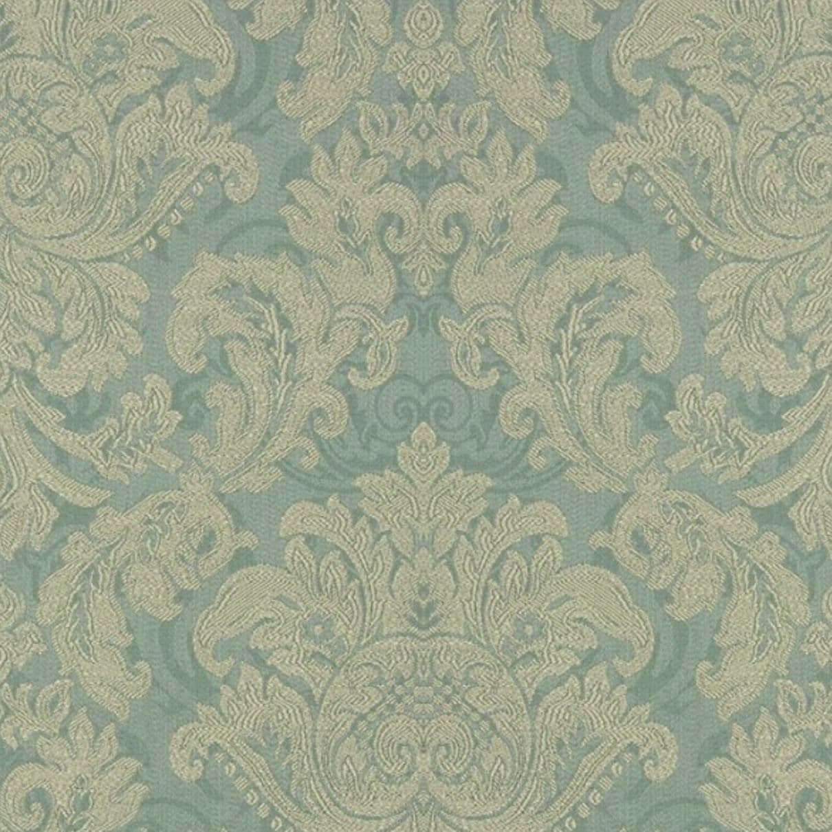 Jim Dickens Berrington Damask Fabric in Periwinkle. 1.4 mts
