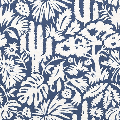 Thibaut Botanica Fabric in Navy