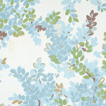 Thibaut Central Park Fabric in Spa Blue