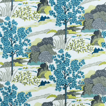 Thibaut Daintree Embroidery in Bluemoon