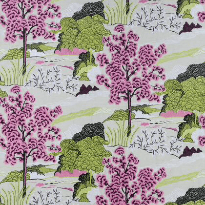 Thibaut Daintree Embroidery in Fuchsia