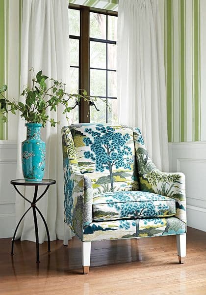 Thibaut Daintree Fabric in Bluemoon