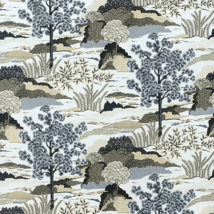 Thibaut Daintree Fabric in Grey