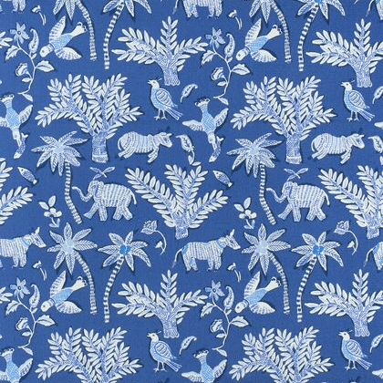 Thibaut Goa Fabric in Blue