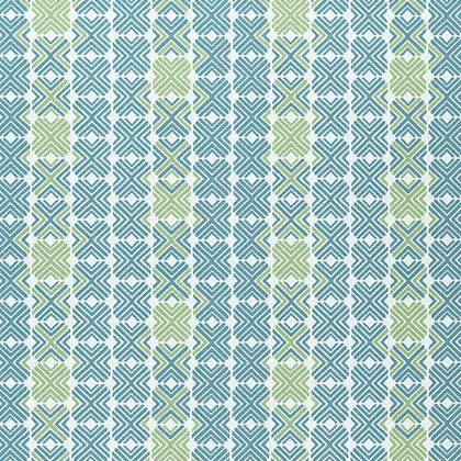 Thibaut Jinx Fabric in Pool and Apple
