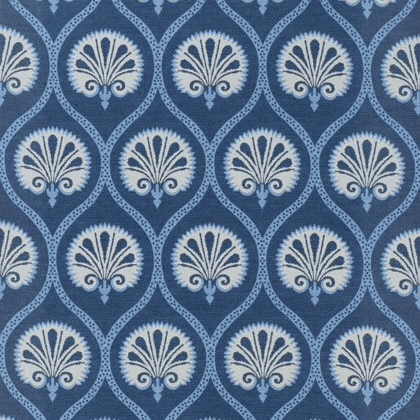 Thibaut Kimberly Fabric in Blue and White