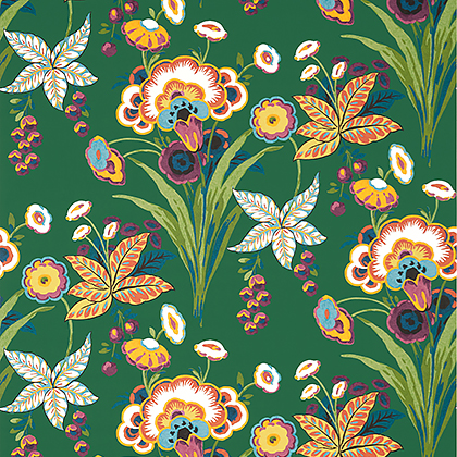 Thibaut Pasadena Wallpaper in Emerald