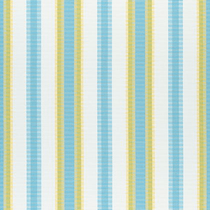 Thibaut Samba Stripe Fabric in Sky and Sunshine