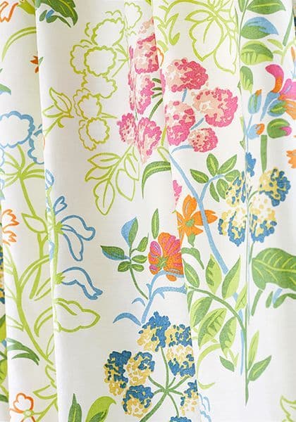 Thibaut Spring Garden Fabric in Navy