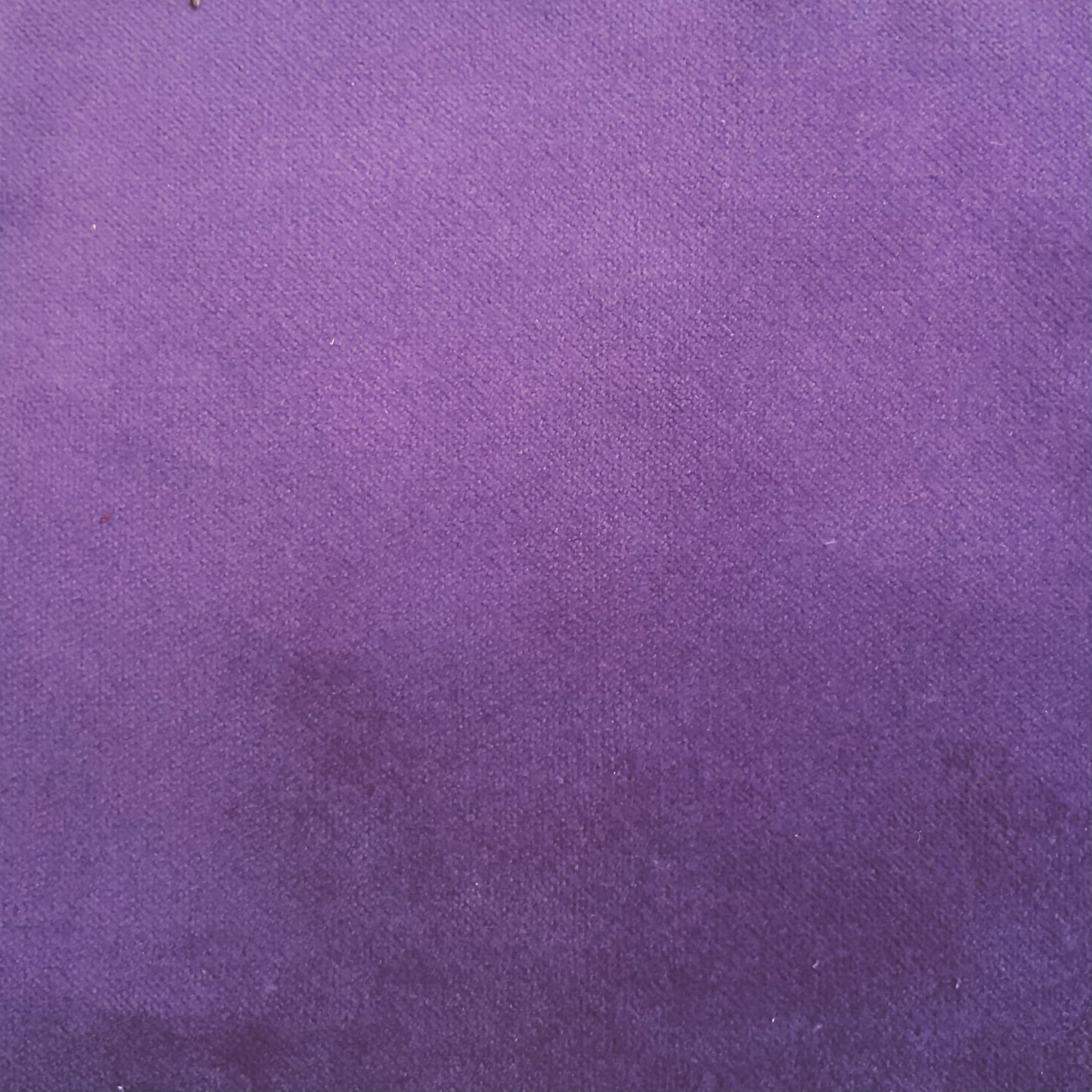 Violet Velvet Furnishing Fabric with F/R Back-coating