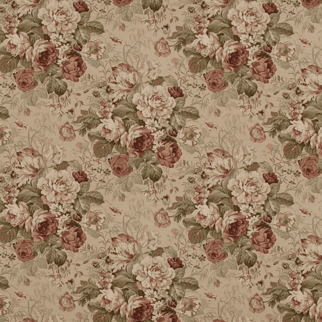 Warwick Bibury Linen Fabric in Antique