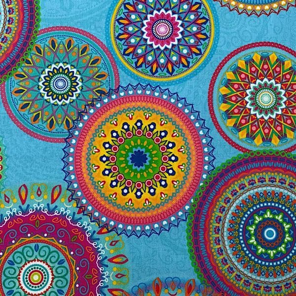 Mandela Outdoor Fabric in Blue