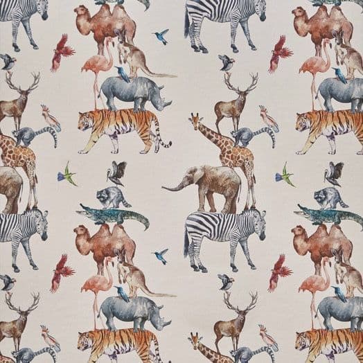 Prestigious Animal Tower Wallpaper in Rainbow