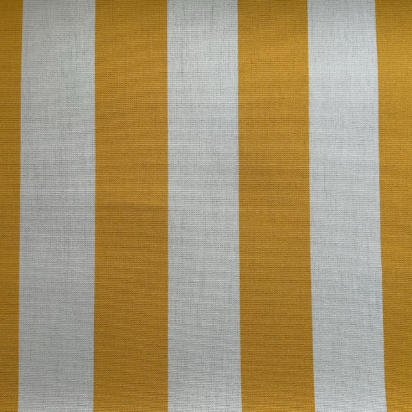 Sylvestre Outdoor Dralon Striped Fabric in Yellow