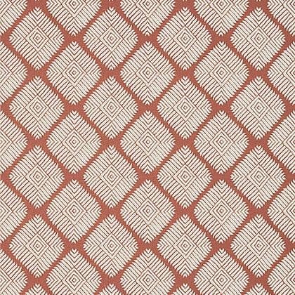 Thibaut Austin Diamond Wallpaper in Coral